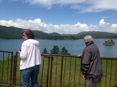 Parents enjoying Pactola Reservoir